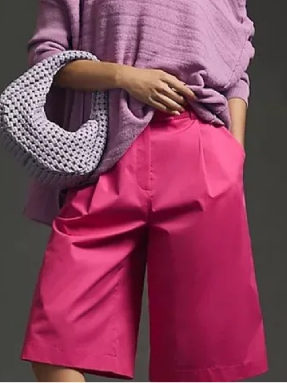 Anthropologie Exquise shorts in hot pink Sz S